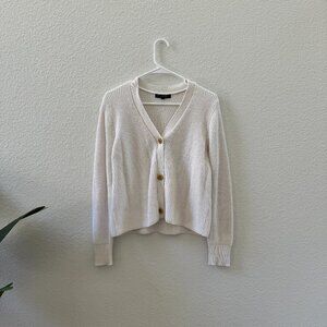 Banana Republic Cream Cardigan Sweater 100% cotton
